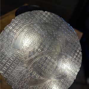 Silver Embossed Designer Hot Plate